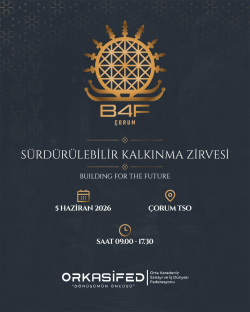 Çorum Teknokent Olarak B4Future Sürdürülebilir Kalkınma Zirvesi'nde Biz de Varız!